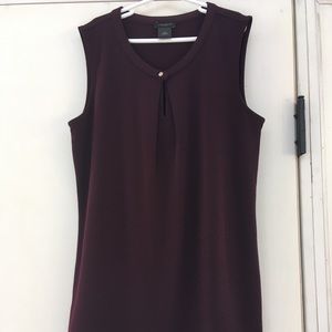 Ann Taylor factory burgundy sleeveless tank.
